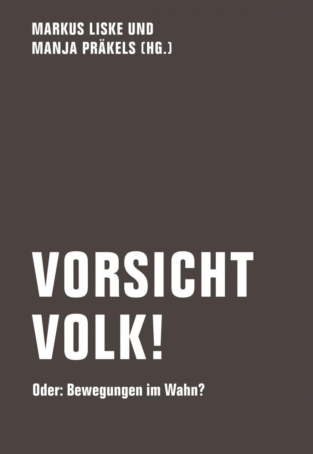 Big bigCover of Vorsicht Volk!