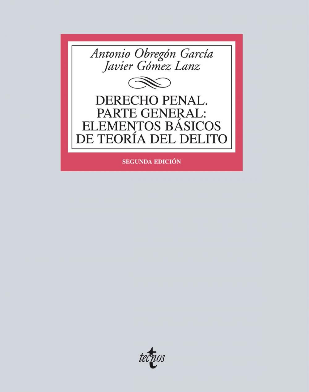 Big bigCover of Derecho Penal. Parte general