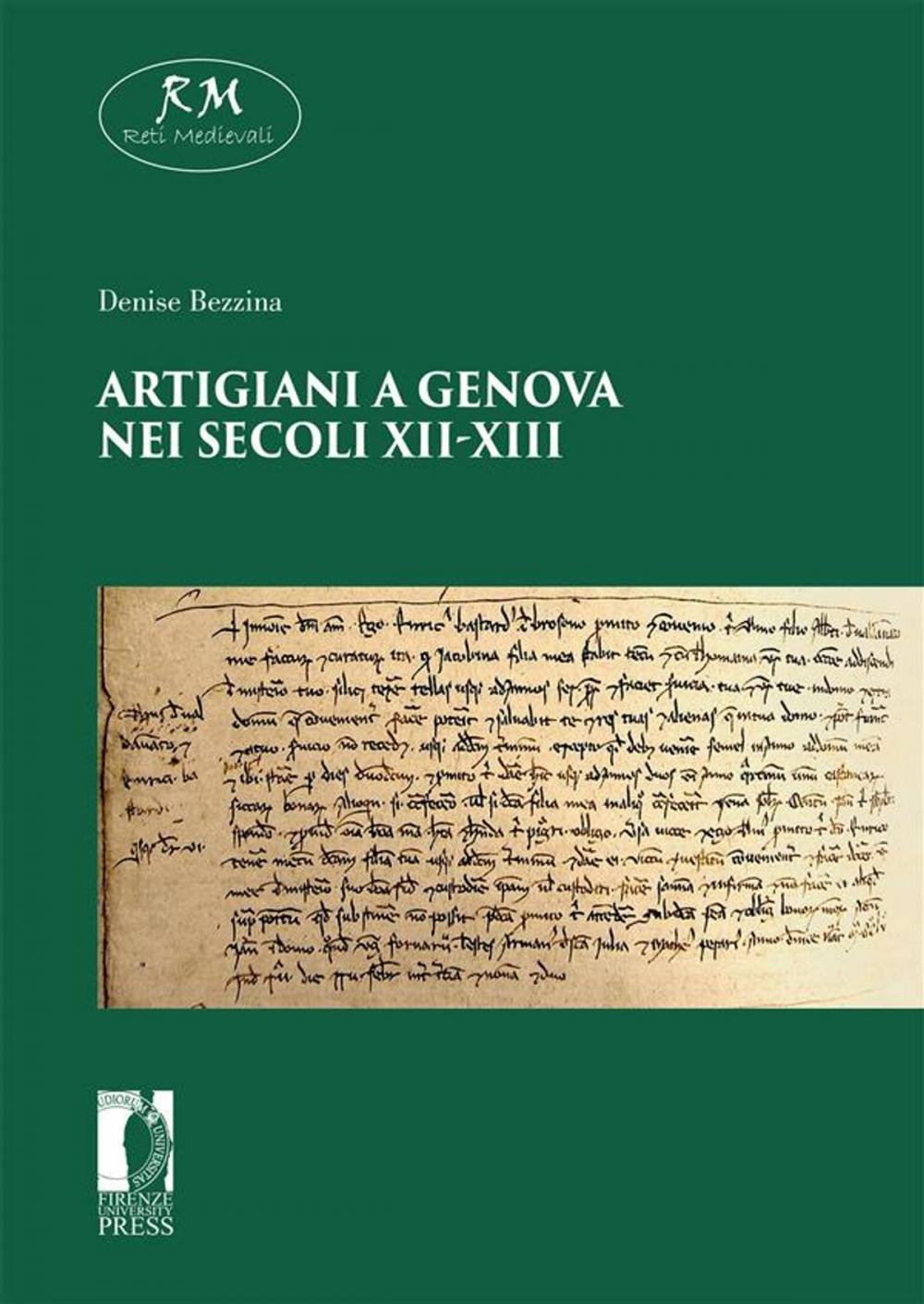 Big bigCover of Artigiani a Genova nei secoli XI-XIII