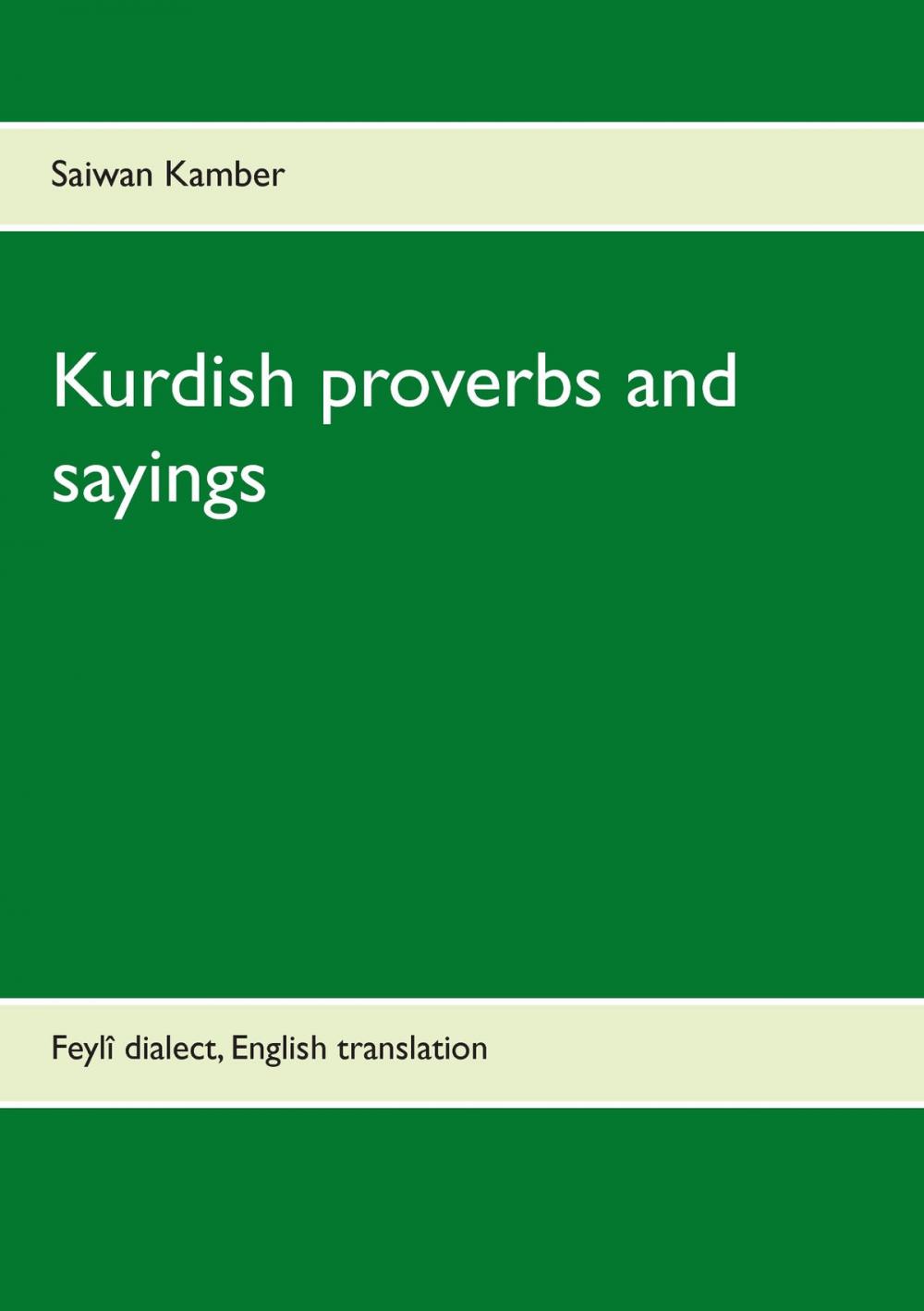 Big bigCover of Kurdish proverbs and sayings