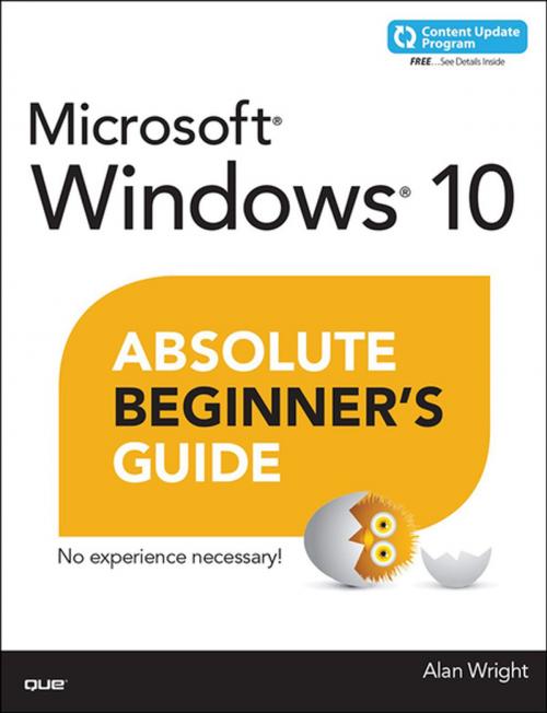 Cover of the book Windows 10 Absolute Beginner's Guide (includes Content Update Program) by WRIGHT, Pearson Education