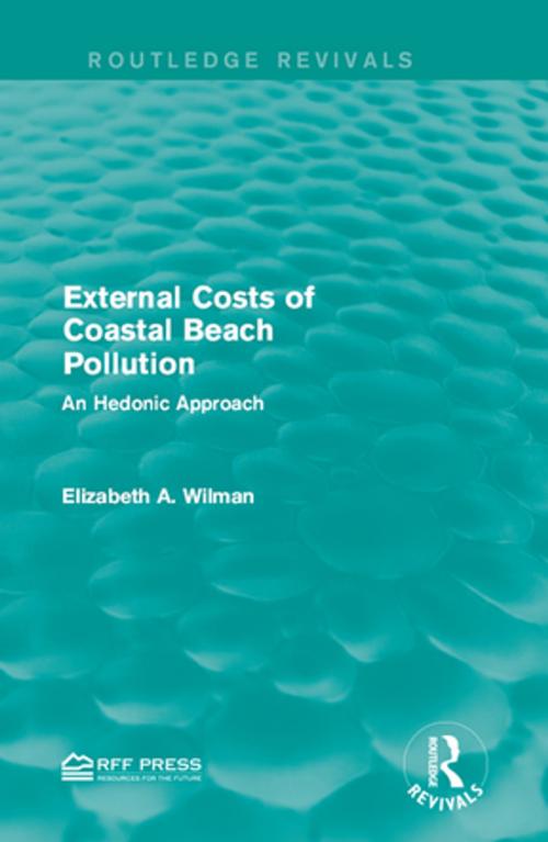 Cover of the book External Costs of Coastal Beach Pollution by Elizabeth A. Wilman, Taylor and Francis