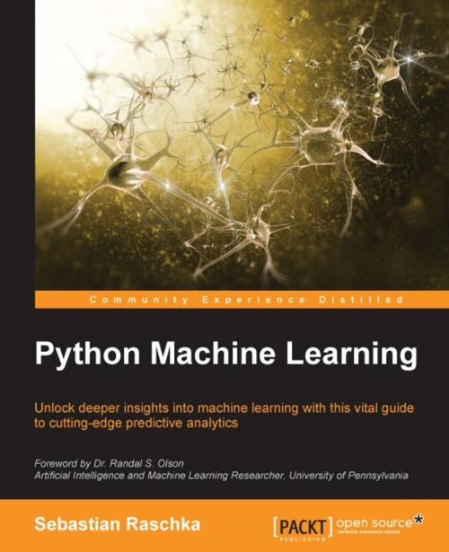 Cover of the book Python Machine Learning by Sebastian Raschka, Packt Publishing