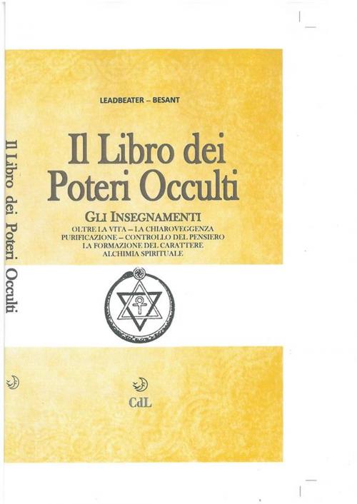 Cover of the book Libro dei Poteri Occulti by Annie Besant - Charles Leadbeater, cerchio della luna