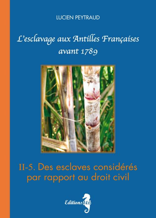 Cover of the book II-5 Des esclaves considérés par rapport au droit civil by Lucien Peytraud, Éditions 14.6