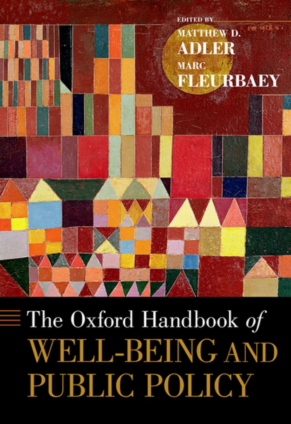 Big bigCover of The Oxford Handbook of Well-Being and Public Policy