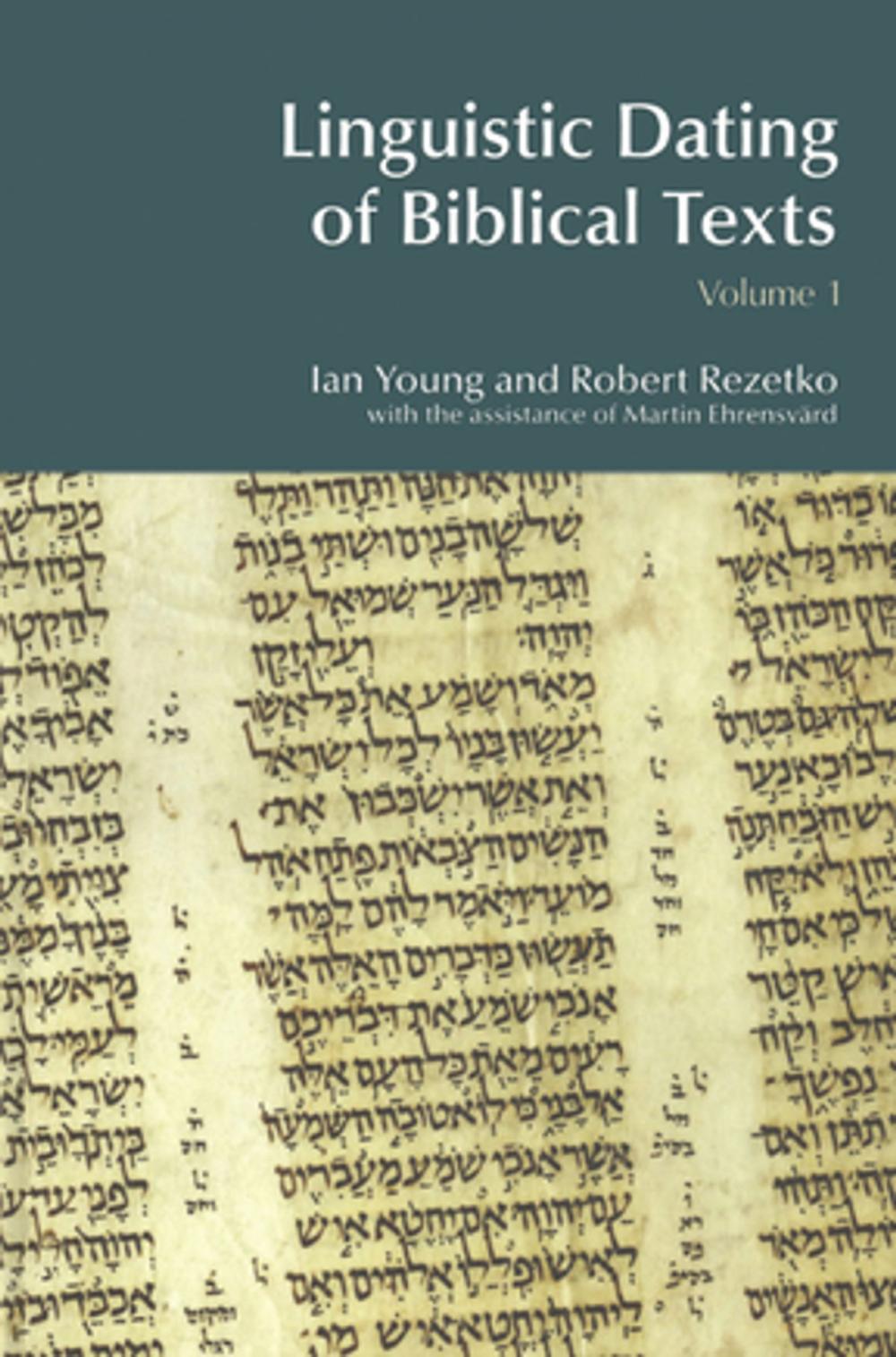 Big bigCover of Linguistic Dating of Biblical Texts: Vol 1