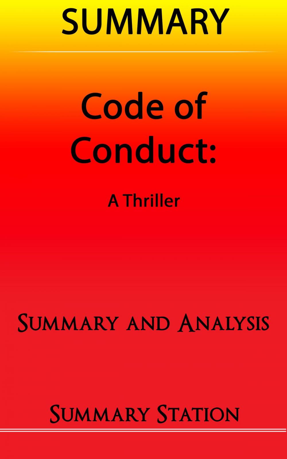 Big bigCover of Code of Conduct | Summary