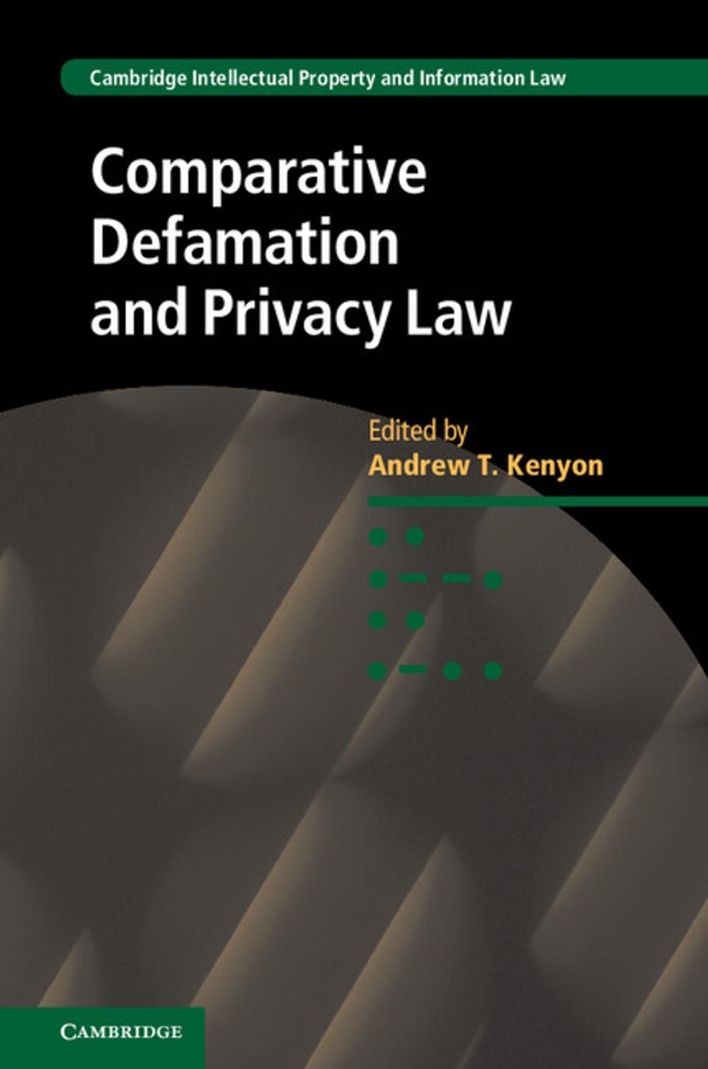 Big bigCover of Comparative Defamation and Privacy Law