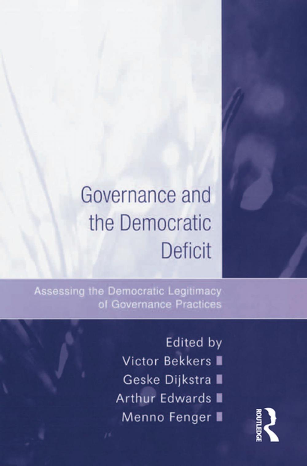 Big bigCover of Governance and the Democratic Deficit