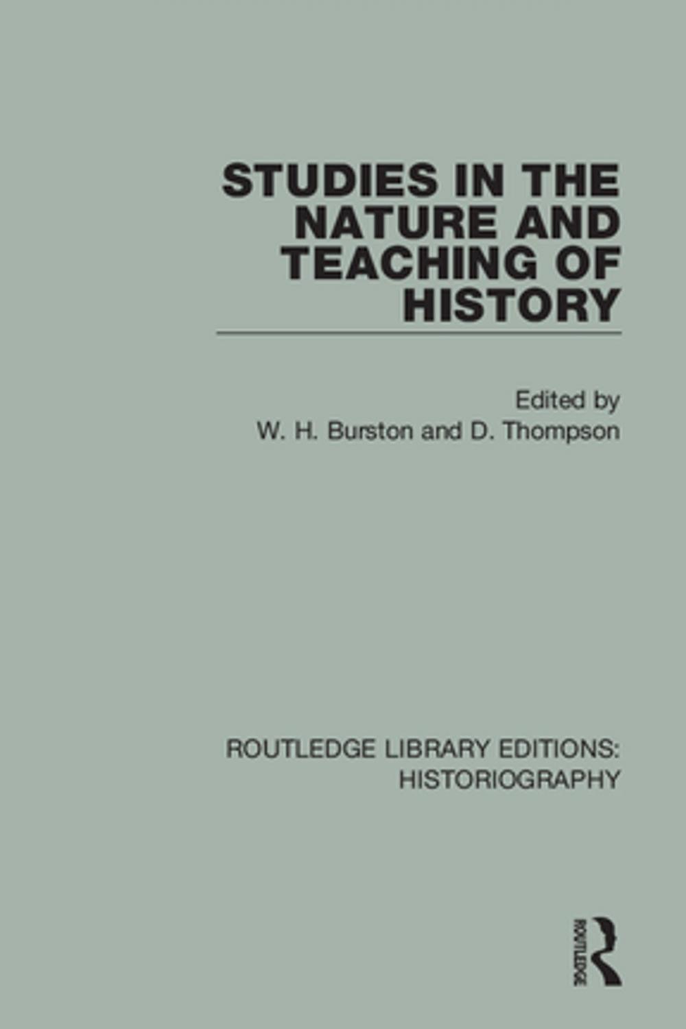 Big bigCover of Studies in the Nature and Teaching of History