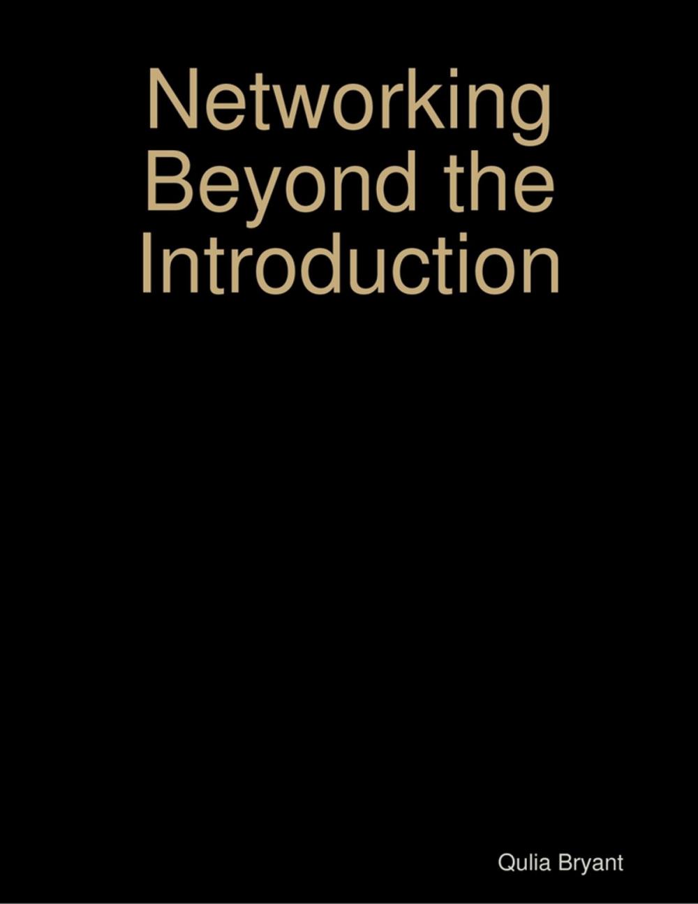 Big bigCover of Networking Beyond the Introduction