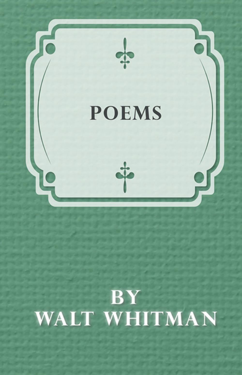 Big bigCover of Poems by Walt Whitman