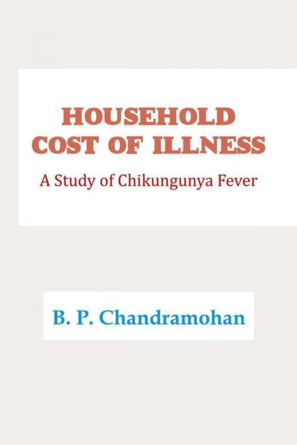 Big bigCover of Household Cost of Illness