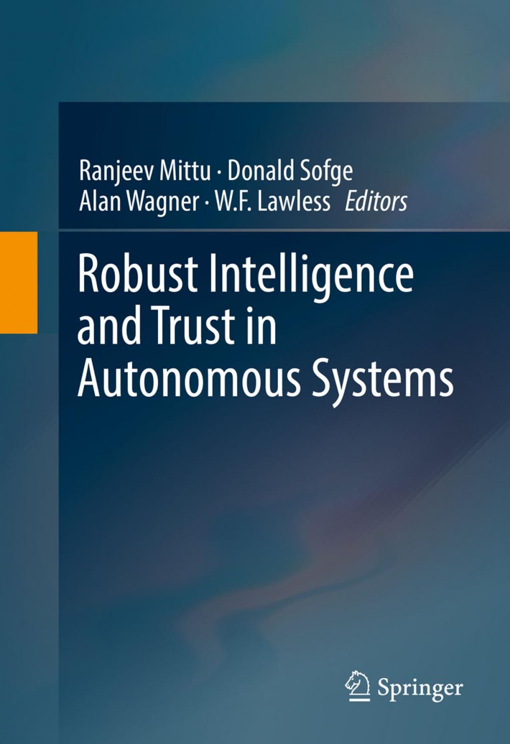 Big bigCover of Robust Intelligence and Trust in Autonomous Systems