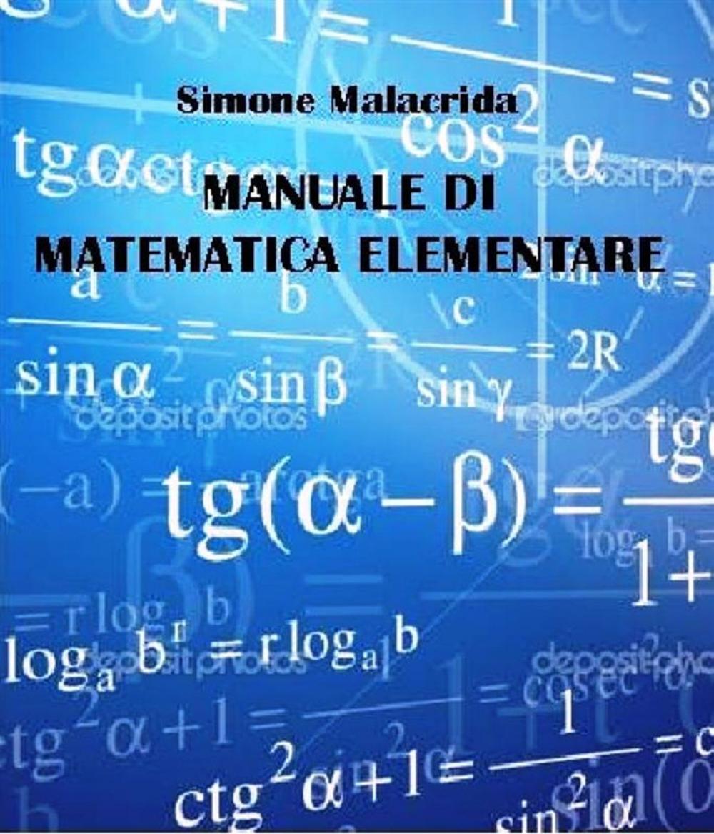 Big bigCover of Manuale di matematica elementare