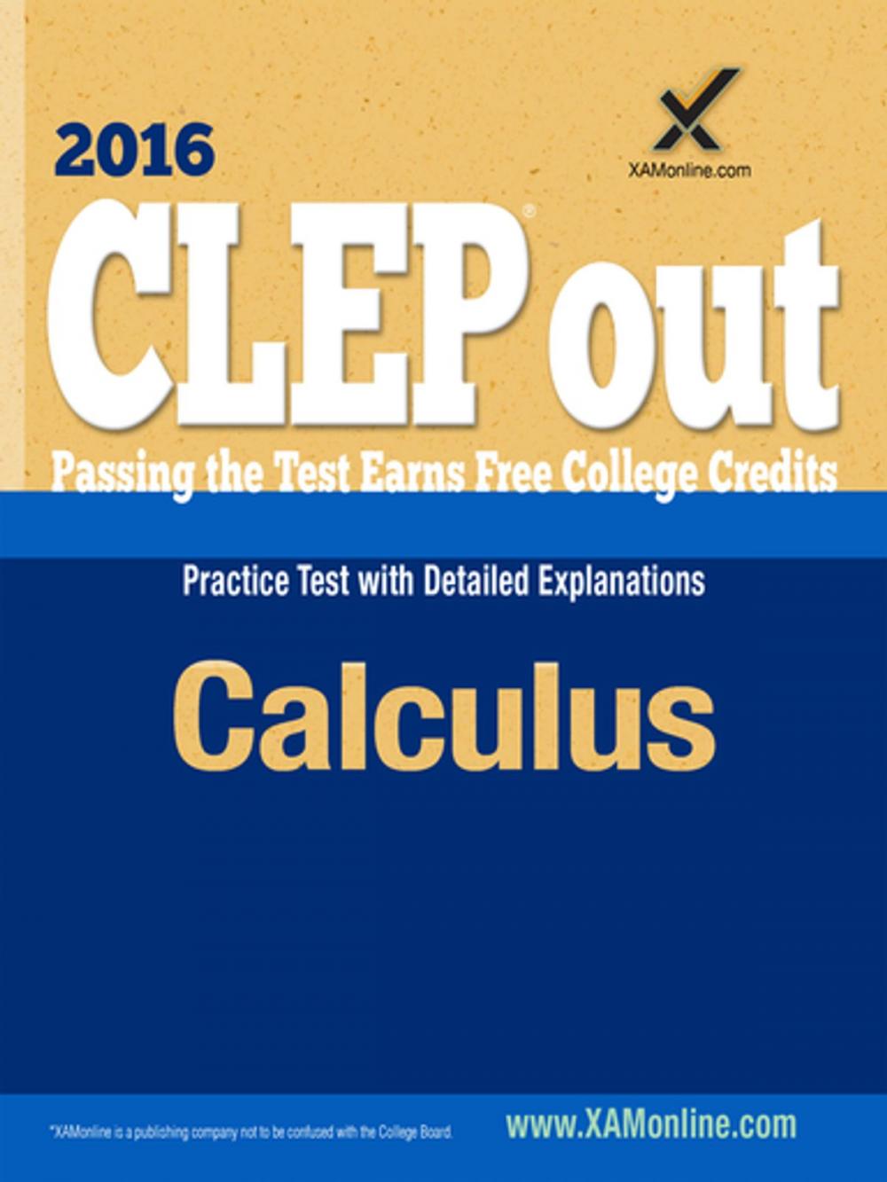 Big bigCover of CLEP Calculus