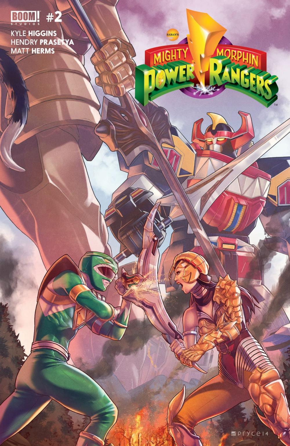 Big bigCover of Mighty Morphin Power Rangers #2