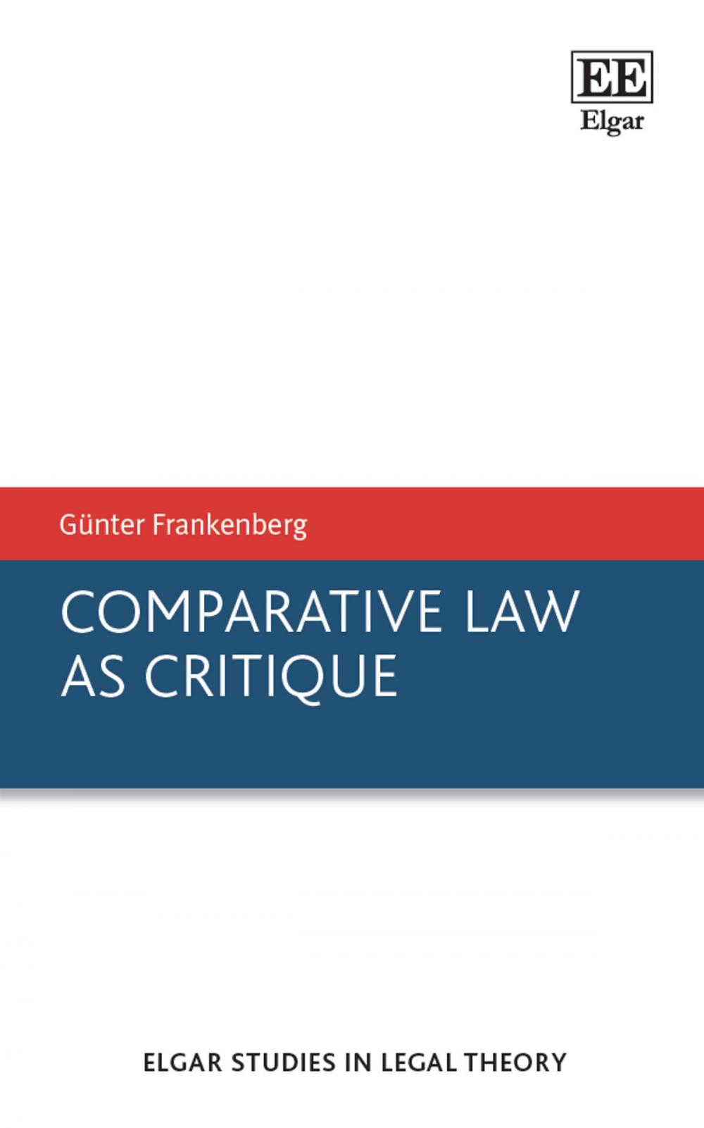 Big bigCover of Comparative Law as Critique