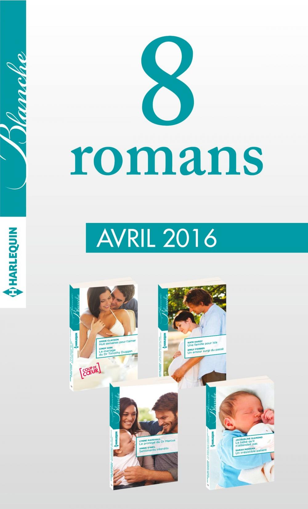 Big bigCover of 8 romans Blanche (n°1262 à 1265 - Avril 2016)