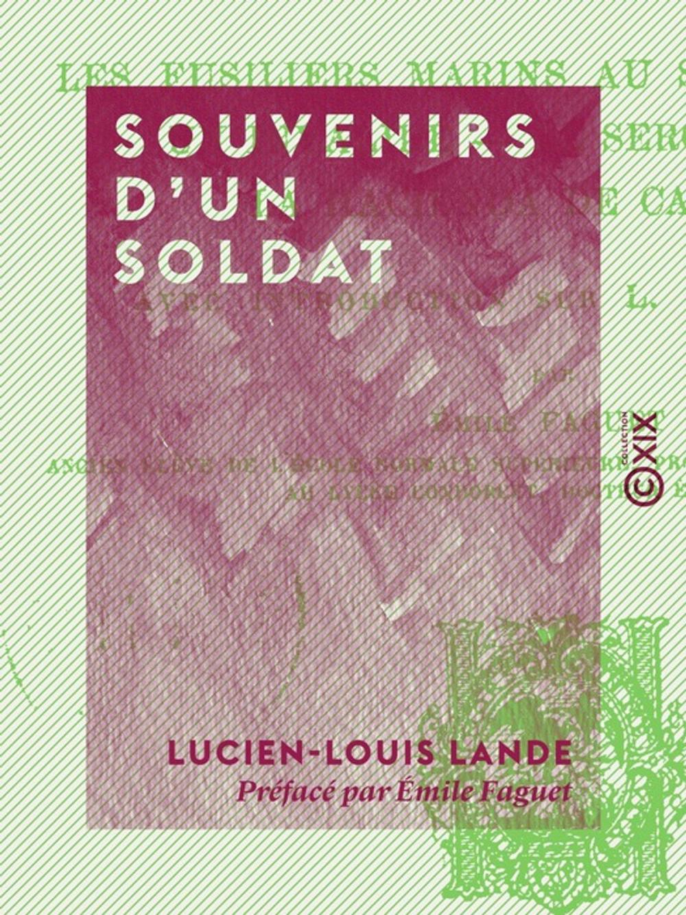 Big bigCover of Souvenirs d'un soldat