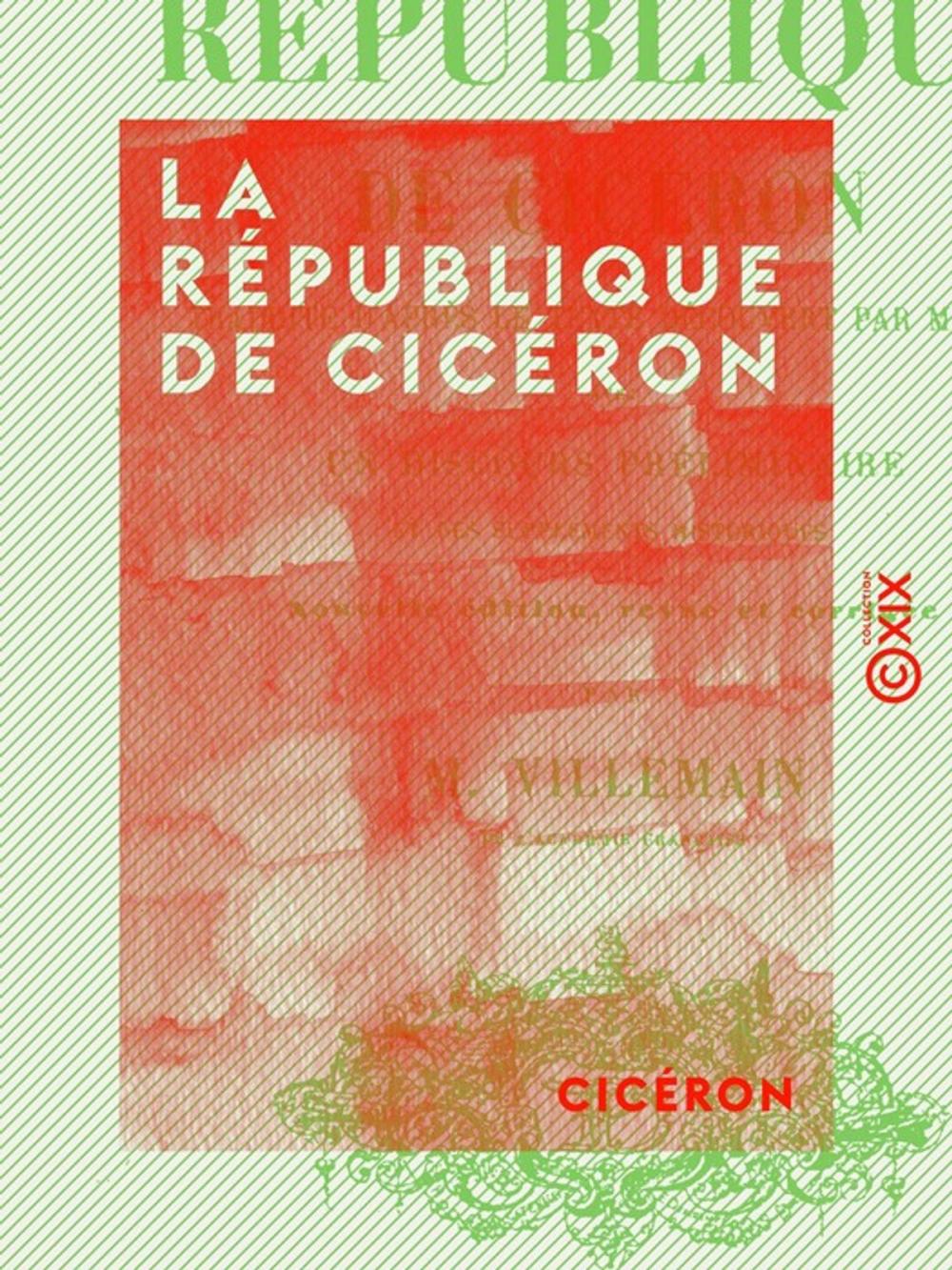 Big bigCover of La République de Cicéron