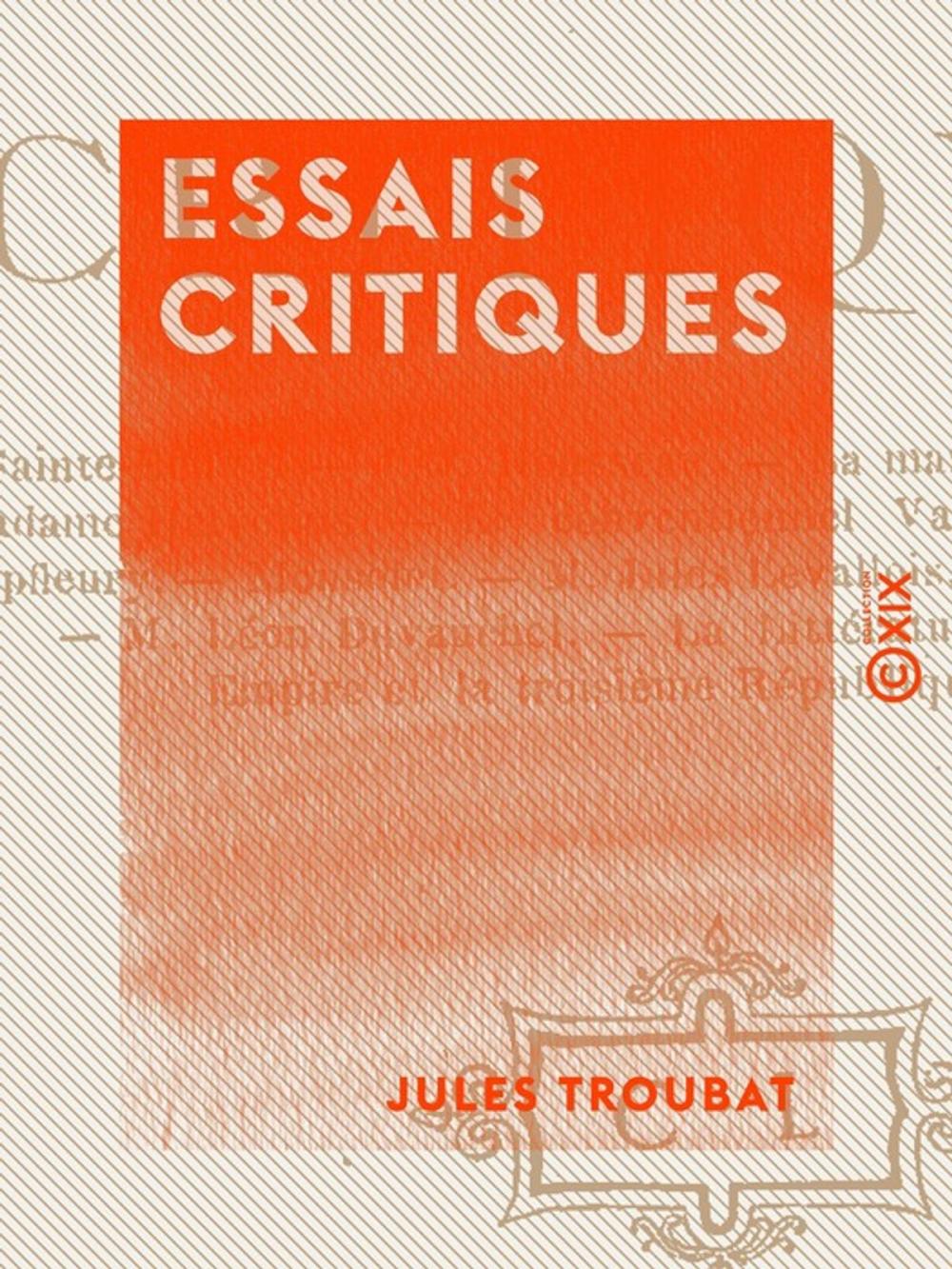 Big bigCover of Essais critiques