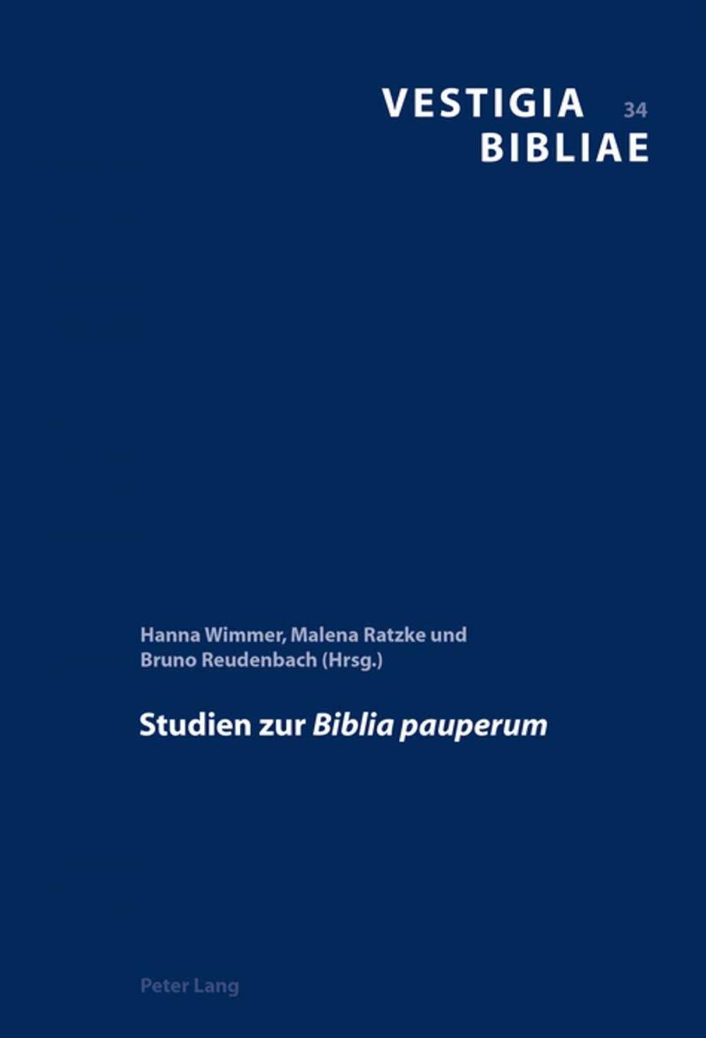 Big bigCover of Studien zur «Biblia pauperum»