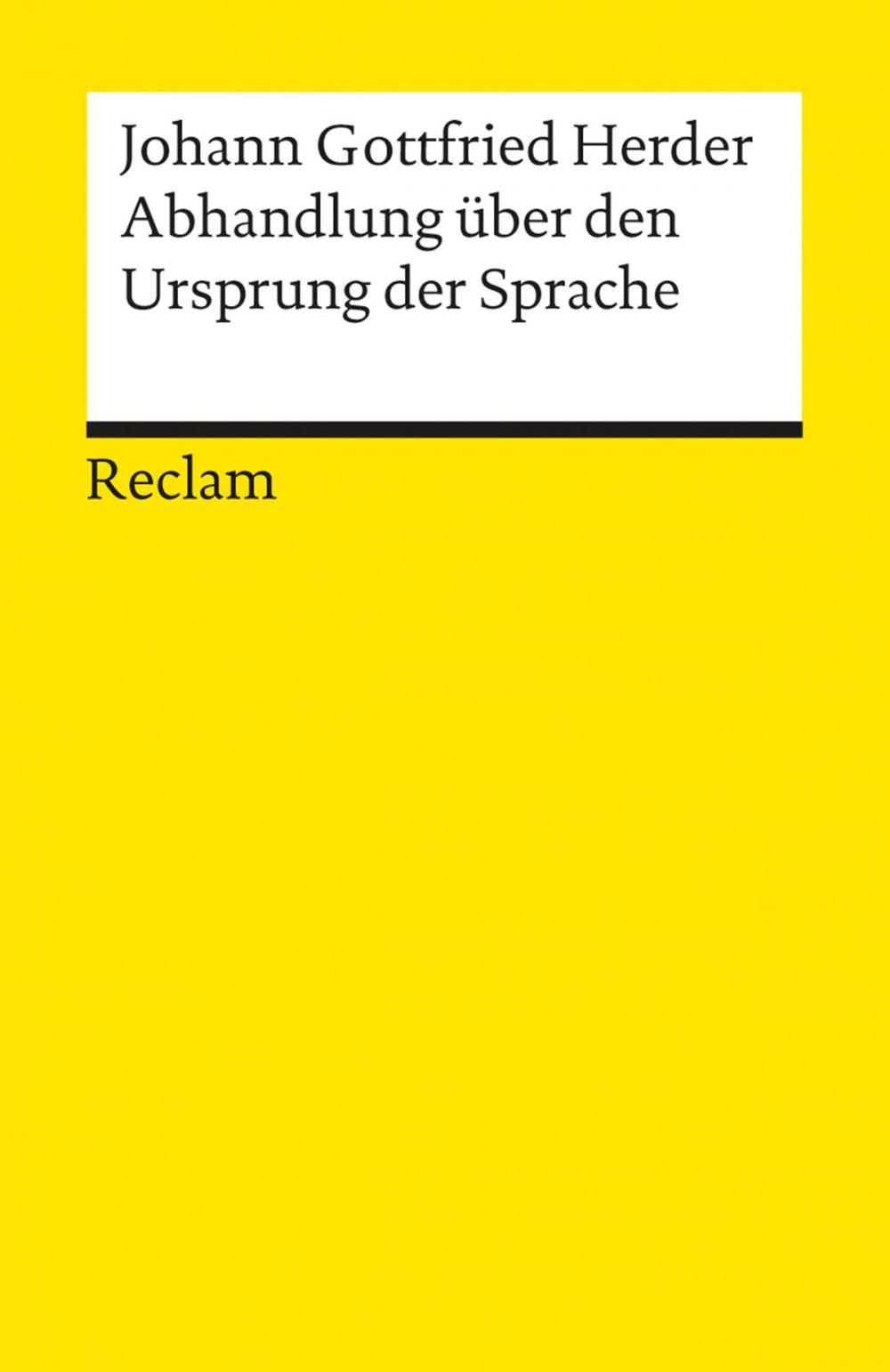 Big bigCover of Abhandlung über den Ursprung der Sprache