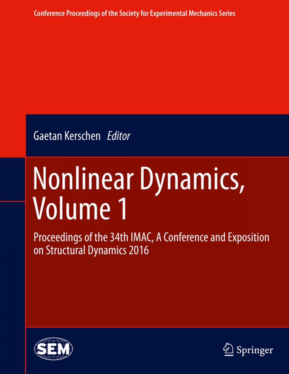 Big bigCover of Nonlinear Dynamics, Volume 1