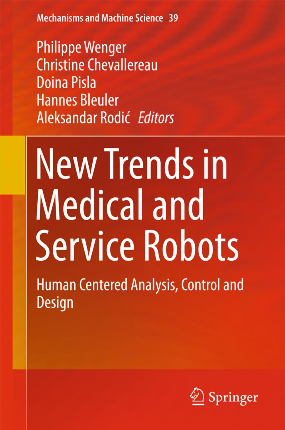 Big bigCover of New Trends in Medical and Service Robots