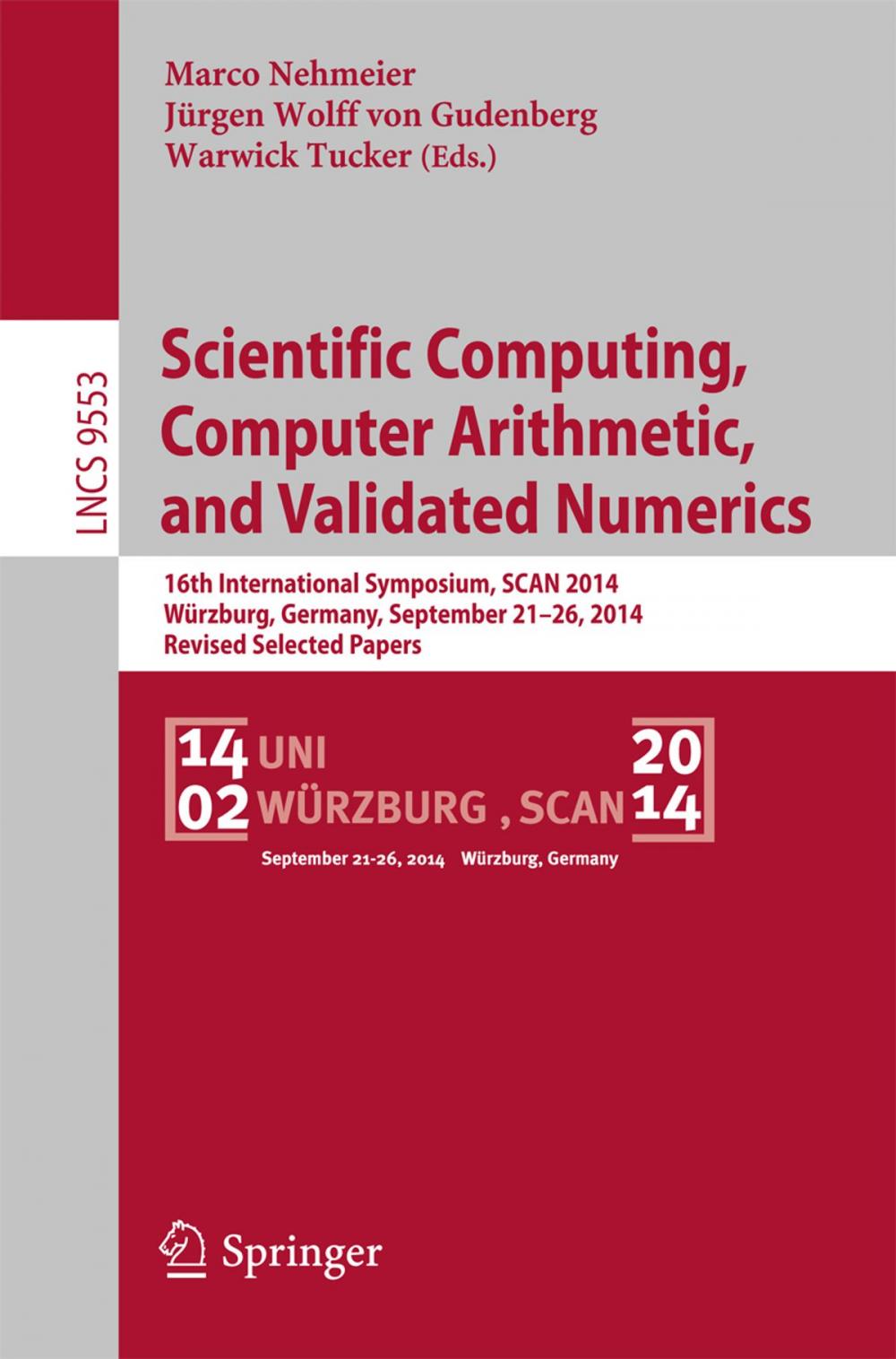 Big bigCover of Scientific Computing, Computer Arithmetic, and Validated Numerics