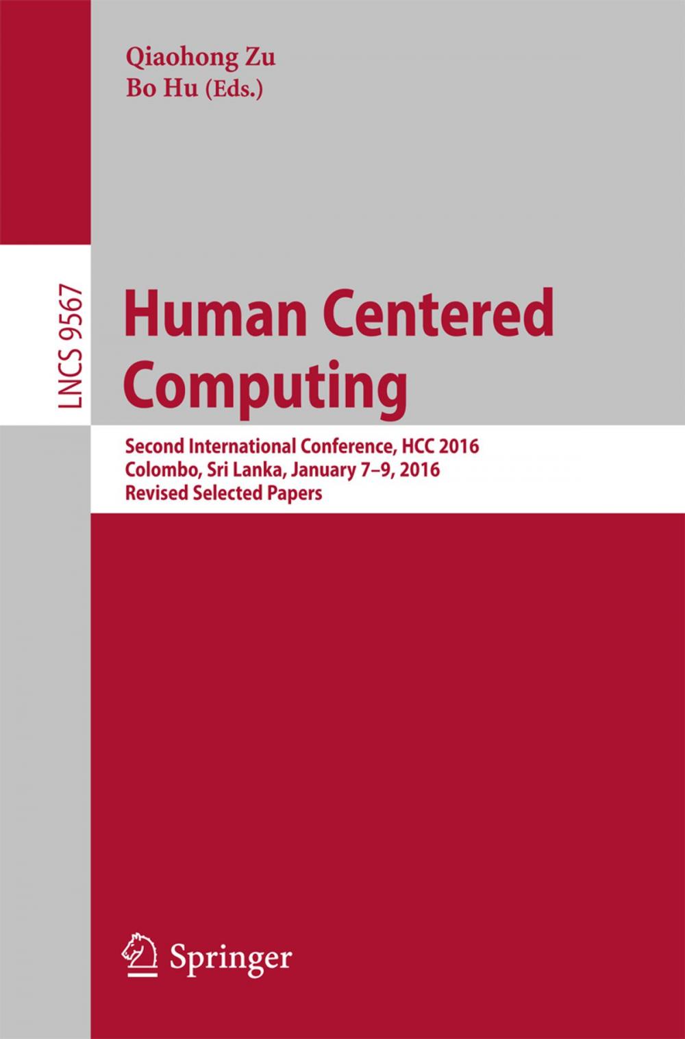 Big bigCover of Human Centered Computing