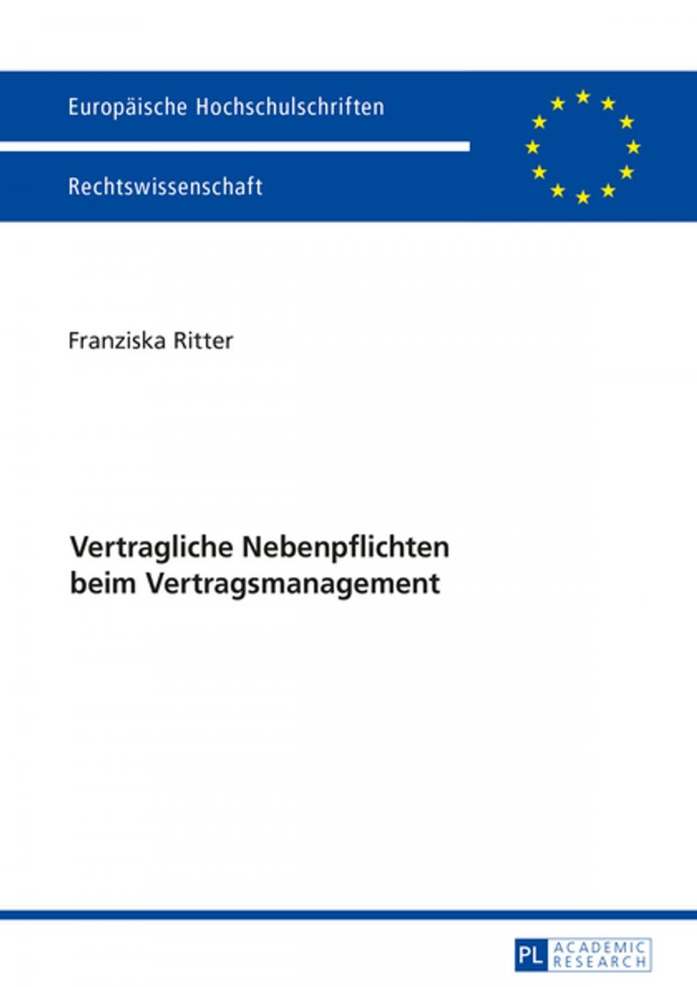 Big bigCover of Vertragliche Nebenpflichten beim Vertragsmanagement