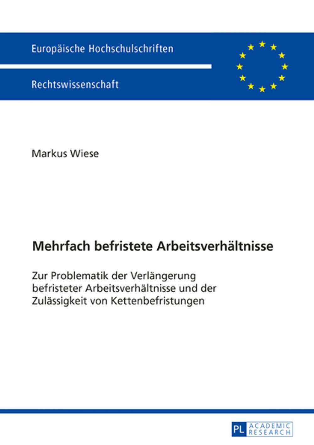 Big bigCover of Mehrfach befristete Arbeitsverhaeltnisse