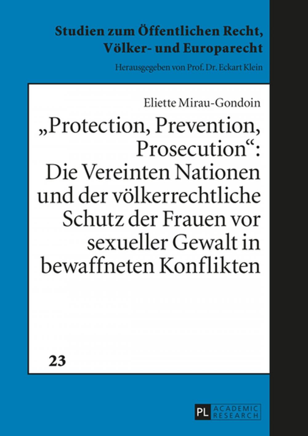 Big bigCover of «Protection, Prevention, Prosecution»: