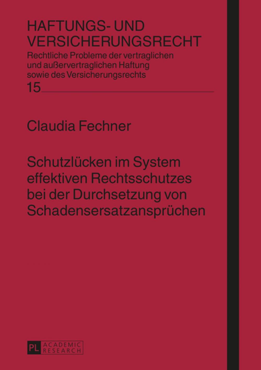 Big bigCover of Schutzluecken im System effektiven Rechtsschutzes bei der Durchsetzung von Schadensersatzanspruechen