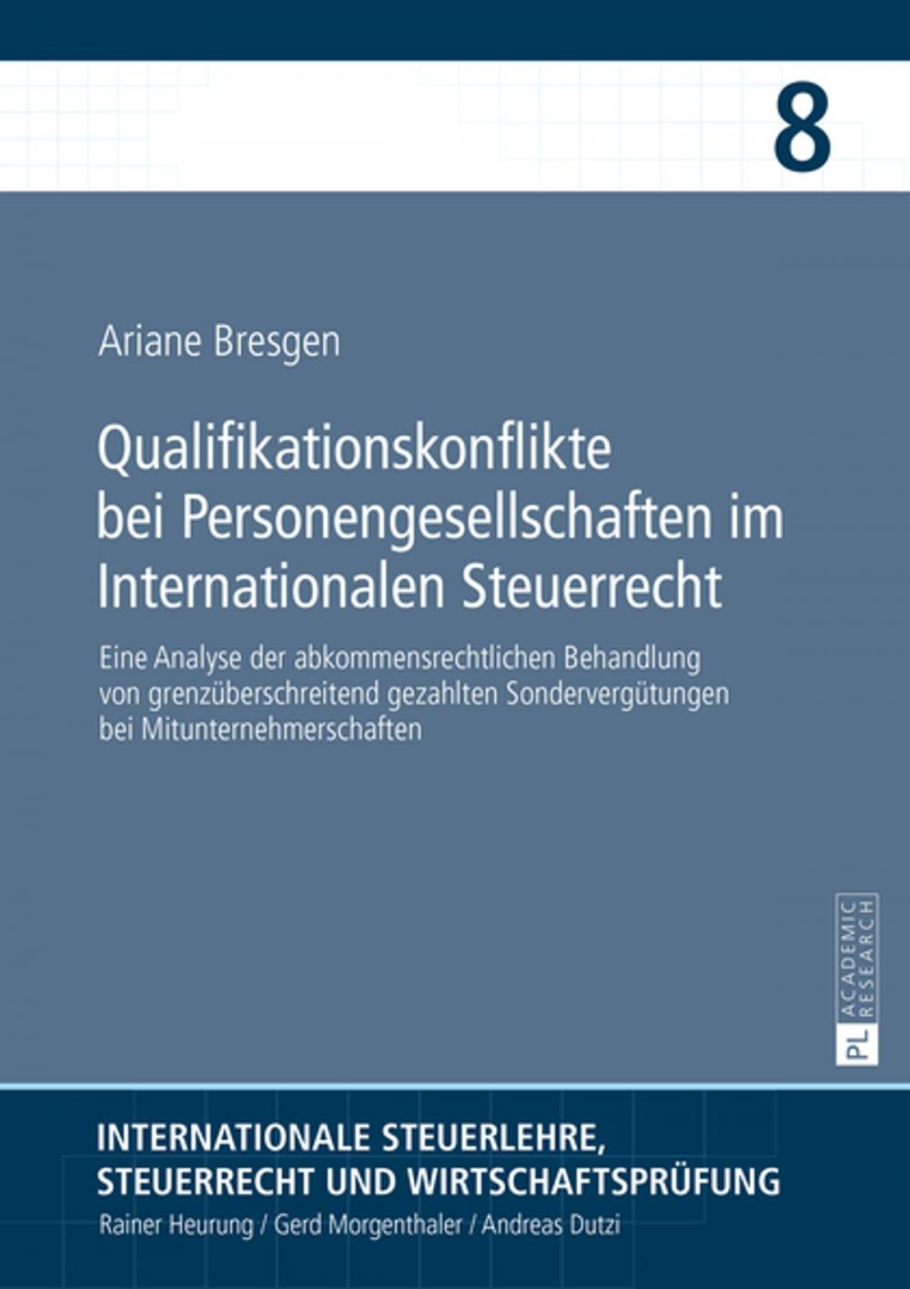 Big bigCover of Qualifikationskonflikte bei Personengesellschaften im Internationalen Steuerrecht