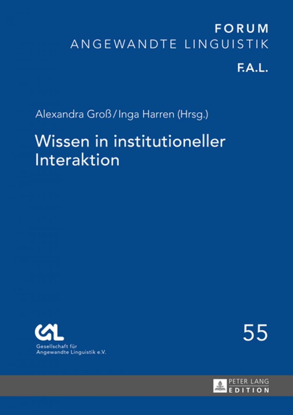 Big bigCover of Wissen in institutioneller Interaktion