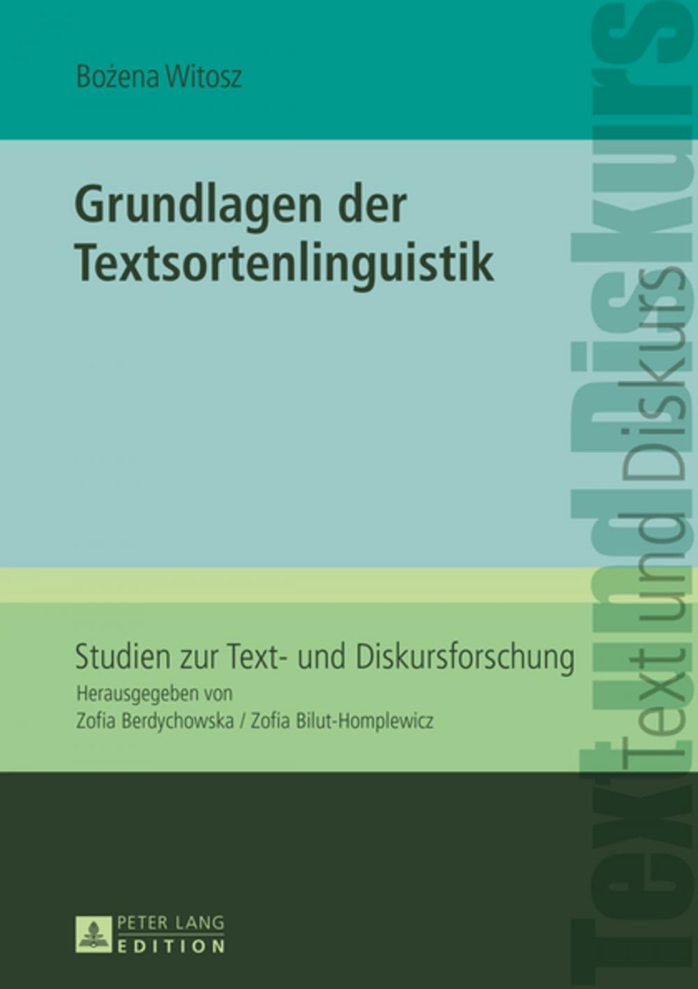 Big bigCover of Grundlagen der Textsortenlinguistik