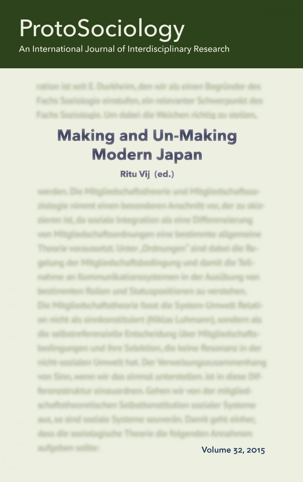 Big bigCover of Making and Unmaking Modern Japan