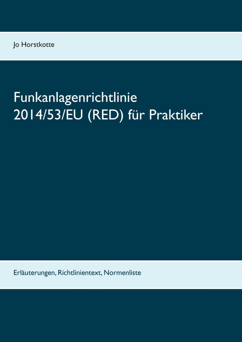 Big bigCover of Funkanlagenrichtlinie 2014/53/EU (RED) für Praktiker