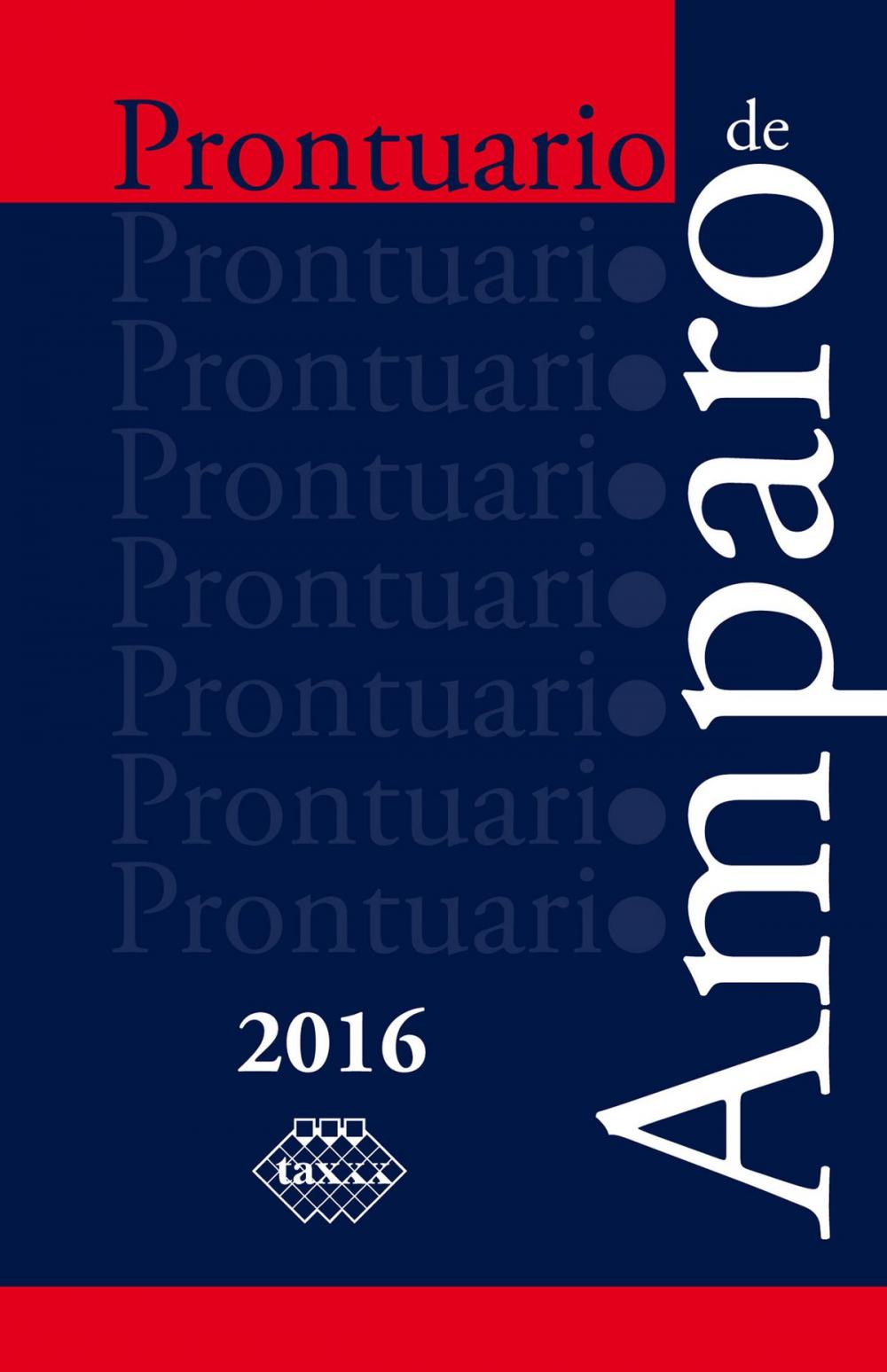 Big bigCover of Prontuario de Amparo 2016