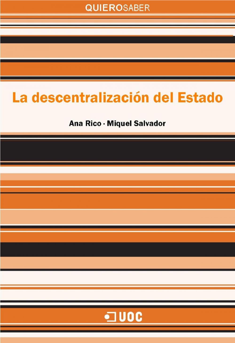 Big bigCover of La descentralización del estado