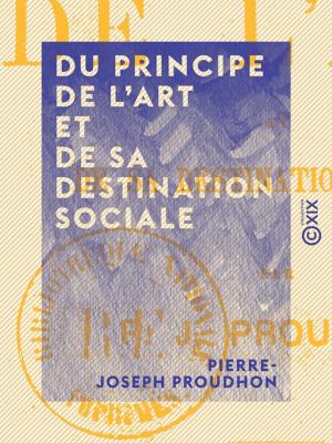 Cover of the book Du principe de l'art et de sa destination sociale by Robert de Montesquiou