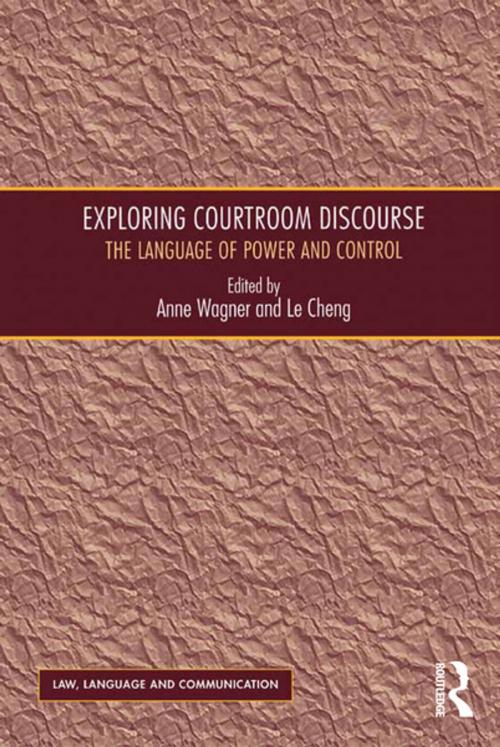 Cover of the book Exploring Courtroom Discourse by Le Cheng, Taylor and Francis