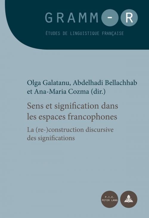 Cover of the book Sens et signification dans les espaces francophones by , Peter Lang