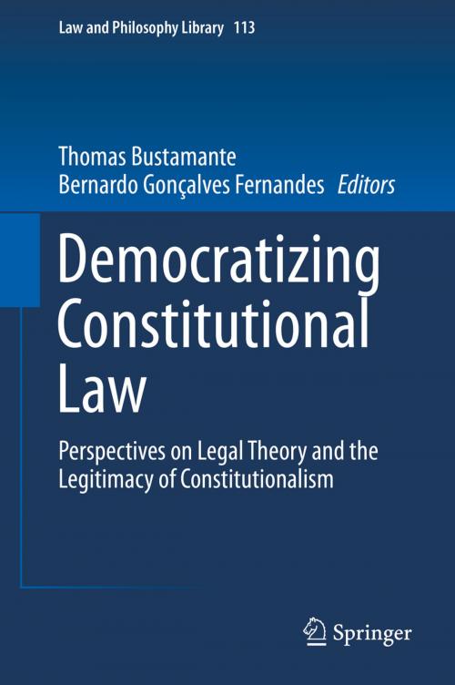 Cover of the book Democratizing Constitutional Law by , Springer International Publishing