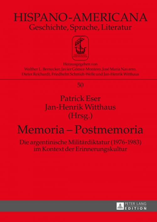 Cover of the book Memoria Postmemoria by , Peter Lang