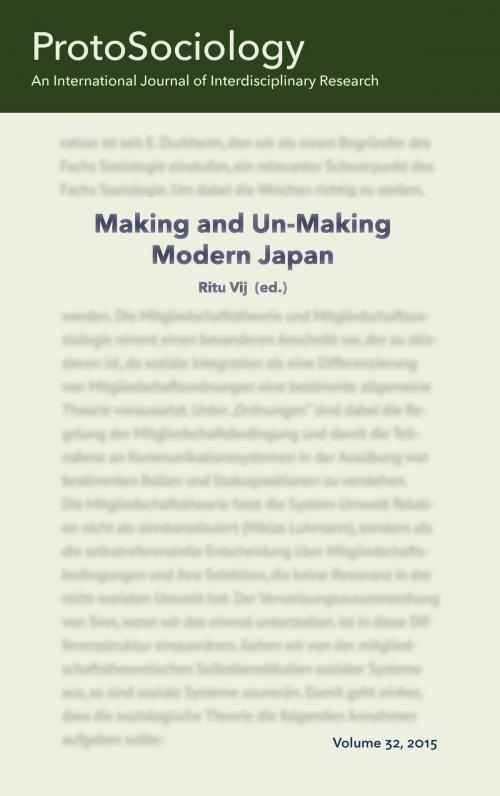 Cover of the book Making and Unmaking Modern Japan by , Books on Demand